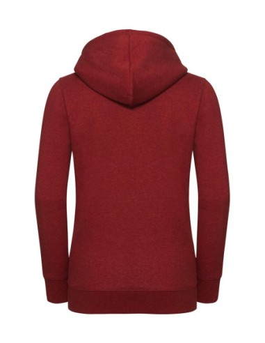 Ladies Authentic Melange Hooded Sweat8