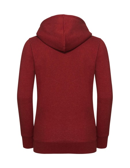Ladies Authentic Melange Hooded Sweat8