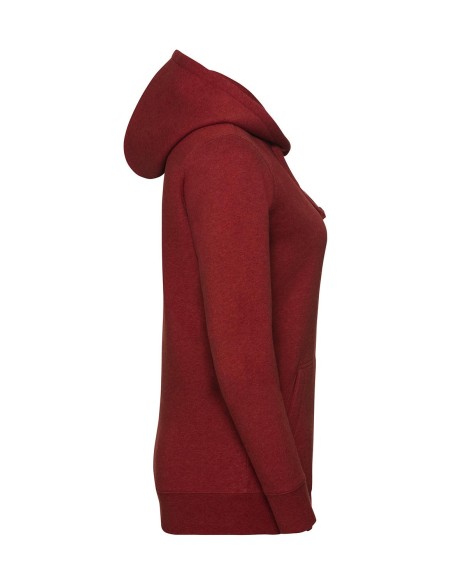 Ladies Authentic Melange Hooded Sweat9