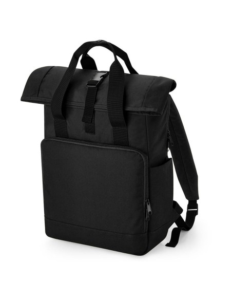 Recycled Twin Handle Roll-Top Laptop Backpack0