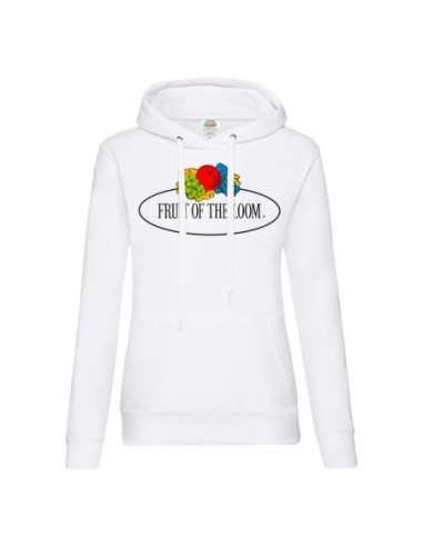 Ladies Vintage Hooded Sweat Large Logo Print0