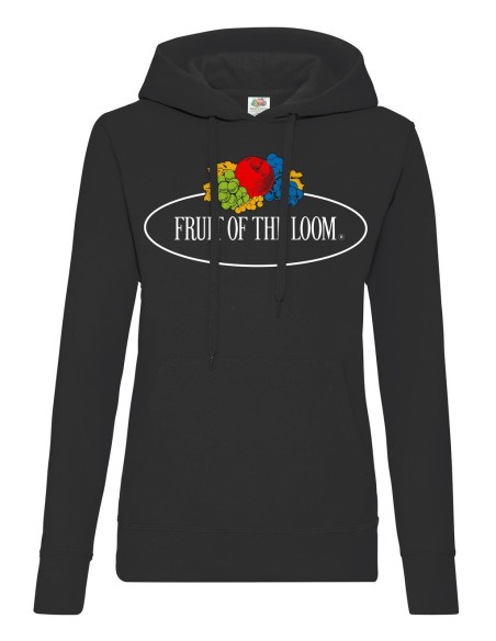 Ladies Vintage Hooded Sweat Large Logo Print3