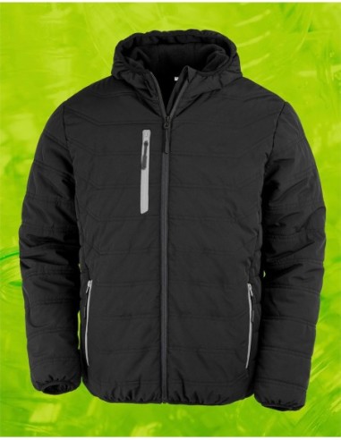 Black Compass Padded Winter Jacket0