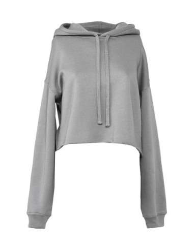 Womens Cropped Fleece Hoodie2