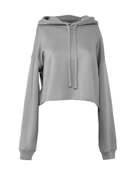 Womens Cropped Fleece Hoodie2