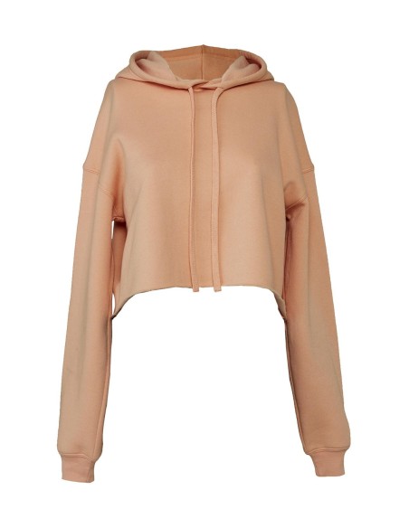 Womens Cropped Fleece Hoodie4
