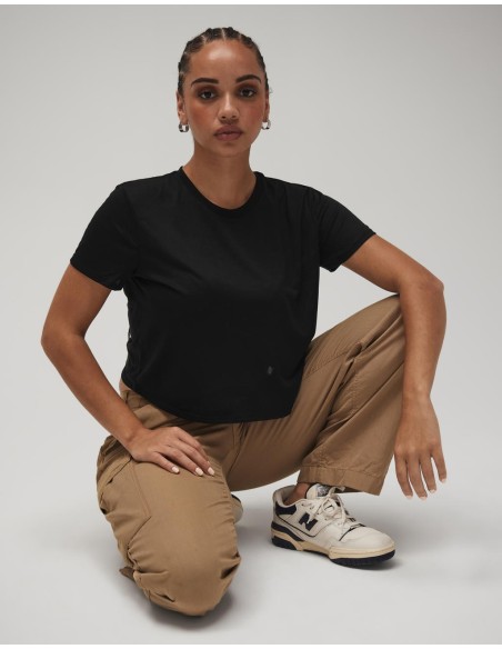 Womens Flowy Cropped Tee5