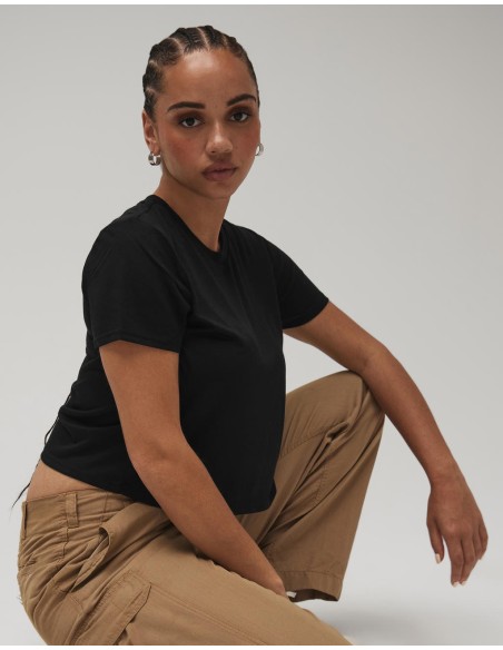 Womens Flowy Cropped Tee6