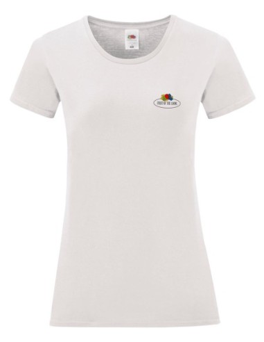 Ladies Vintage T Small Logo Print3