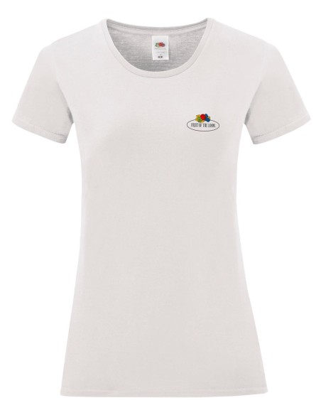 Ladies Vintage T Small Logo Print3