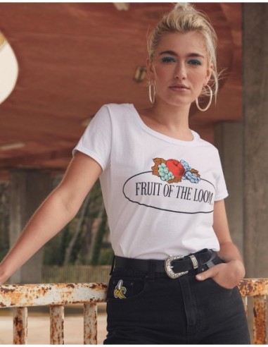 Ladies Vintage T Large Logo Print4