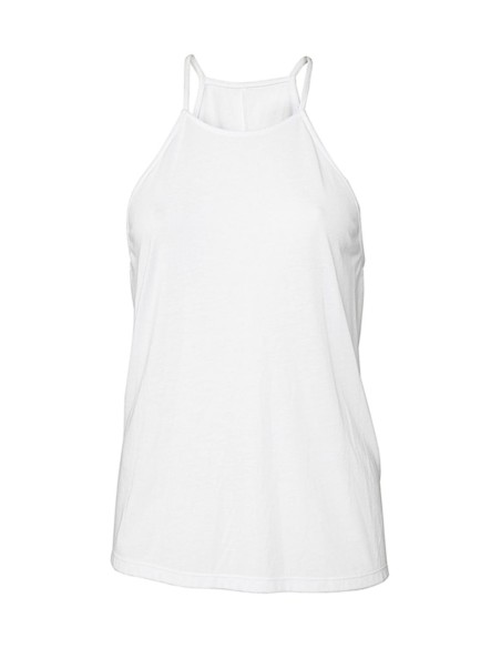 Womens Flowy High Neck Tank0