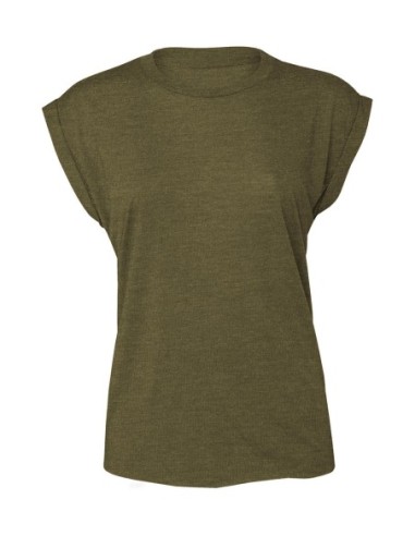 Womens Flowy Muscle Tee Rolled Cuff2