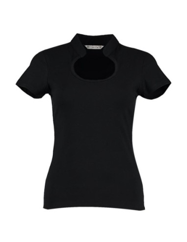 Regular Fit Keyhole Neck Top1