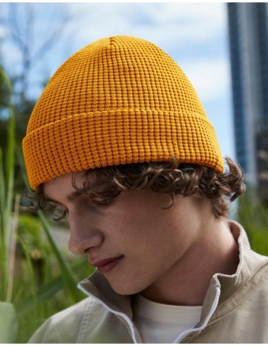 Organic Cotton Waffle Beanie5