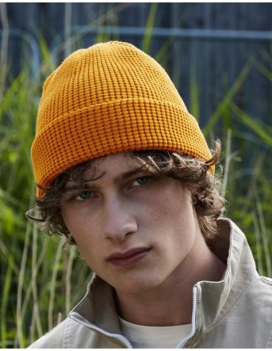 Organic Cotton Waffle Beanie6