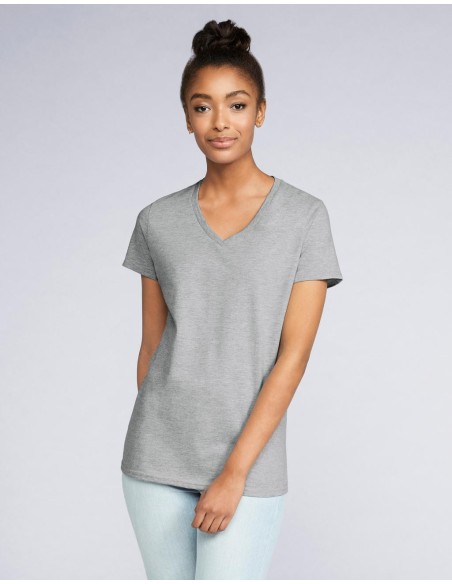 Premium Cotton Ladies V-Neck T-Shirt2