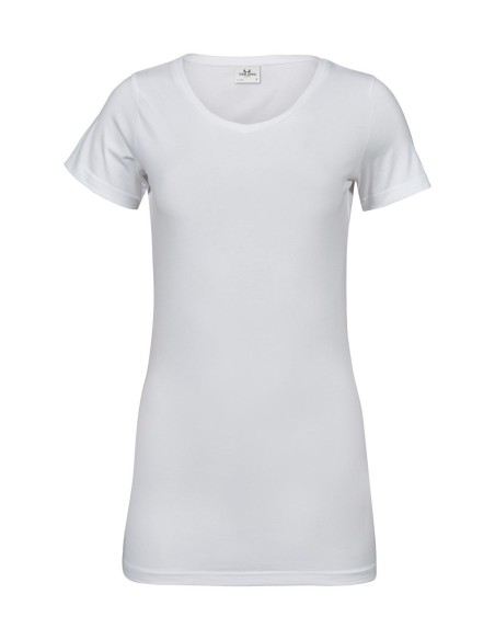Ladies Stretch Tee Extra Long0