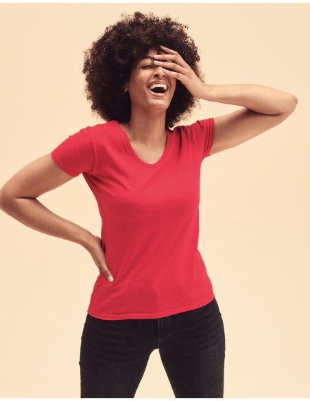 Ladies Valueweight V-Neck T10
