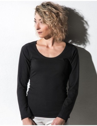Sheila Womens Organic Deep Round LS1