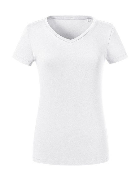 Ladies Pure Organic V-Neck Tee0