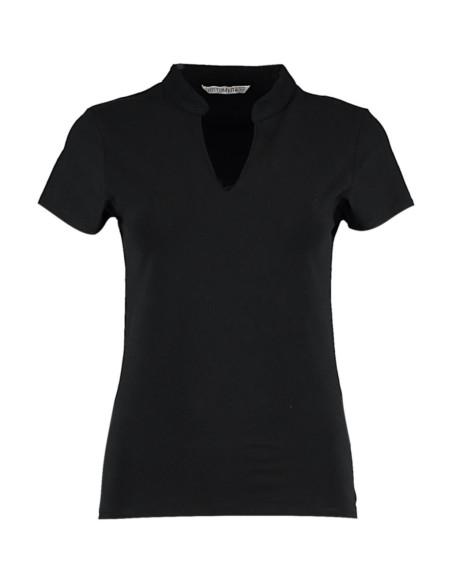 Regular Fit Mandarin Collar Top1