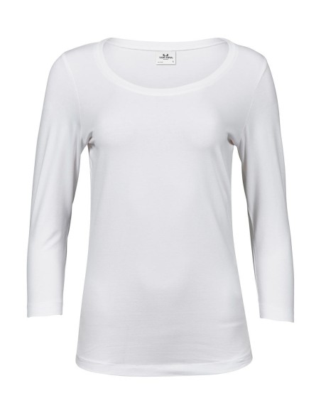 Ladies 34 Sleeve Stretch Tee0