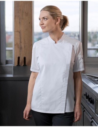 Short-Sleeve Ladies Chef Jacket Modern-Look4