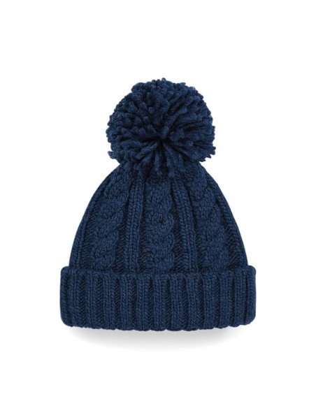 Cable Knit Melange Beanie2