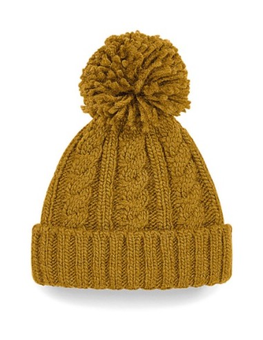 Cable Knit Melange Beanie3