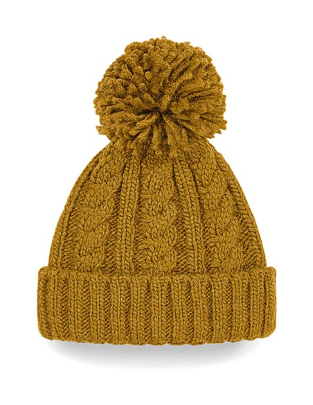 Cable Knit Melange Beanie3