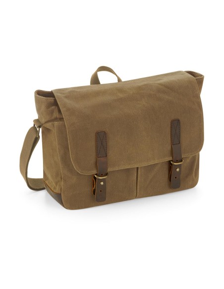 Heritage Waxed Canvas Messenger2