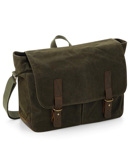 Heritage Waxed Canvas Messenger5
