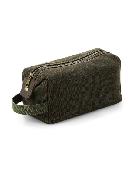 Heritage Waxed Canvas Wash Bag1