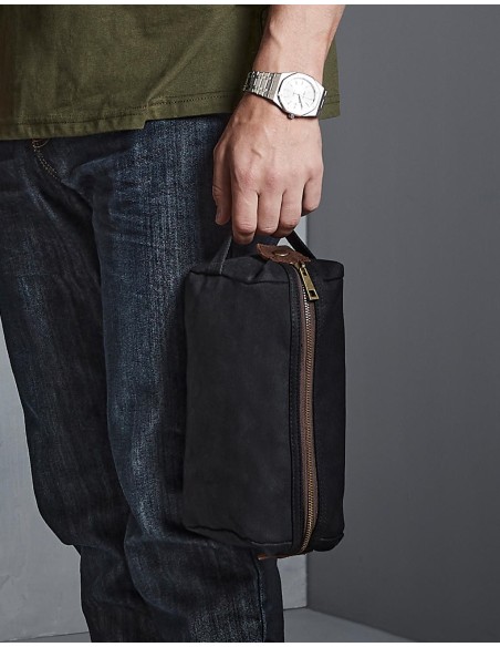 Heritage Waxed Canvas Wash Bag3