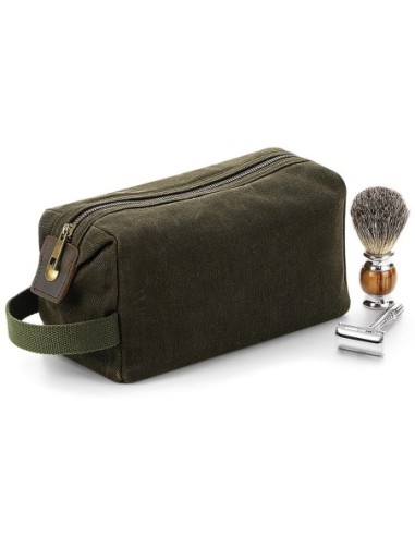 Heritage Waxed Canvas Wash Bag5