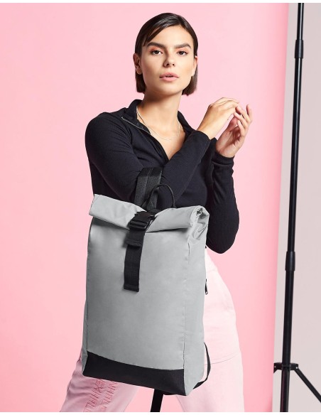 Reflective Roll-Top Backpack2