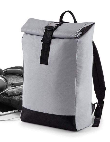 Reflective Roll-Top Backpack5
