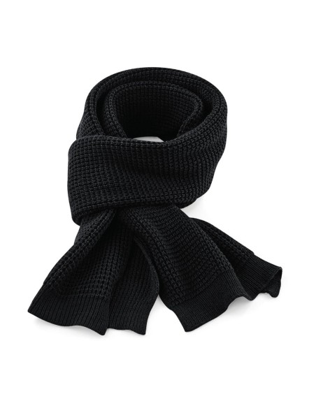 Classic Waffle Knit Scarf0