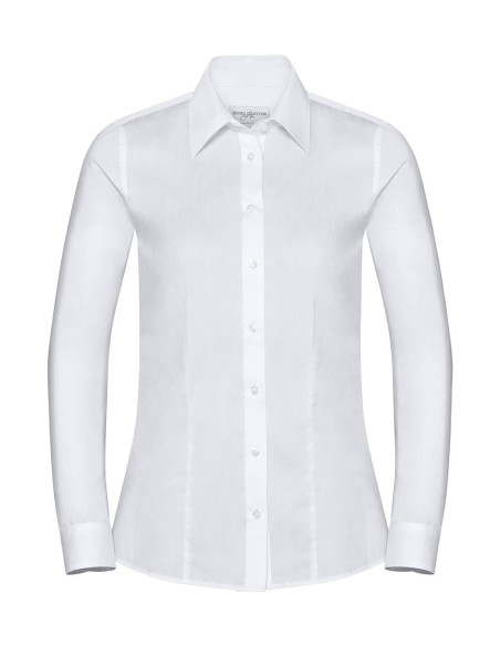 Ladies LS Tailored Coolmax® Shirt0