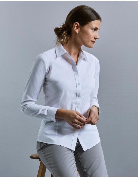 Ladies LS Tailored Coolmax® Shirt2