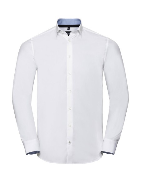 Mens LS Tailored Contrast Ultimate Stretch Shirt0