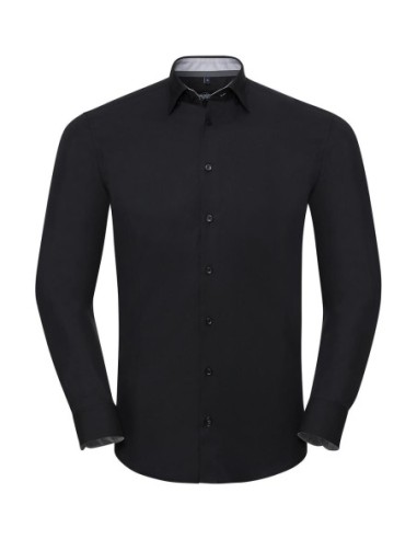 Mens LS Tailored Contrast Ultimate Stretch Shirt1
