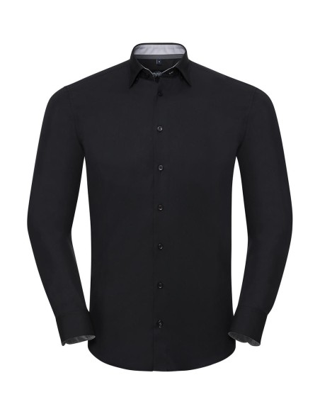 Mens LS Tailored Contrast Ultimate Stretch Shirt1