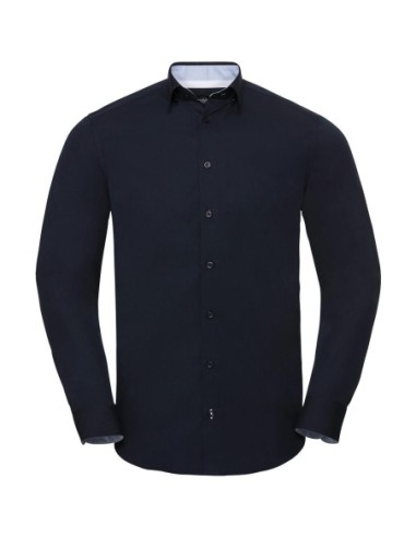 Mens LS Tailored Contrast Ultimate Stretch Shirt2