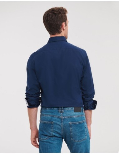 Mens LS Tailored Contrast Ultimate Stretch Shirt6