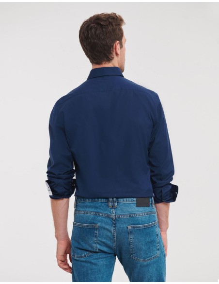 Mens LS Tailored Contrast Ultimate Stretch Shirt6