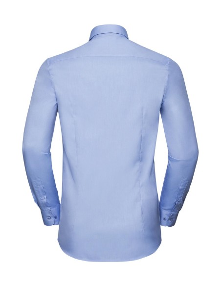 Tailored Contrast Herringbone Shirt LS6