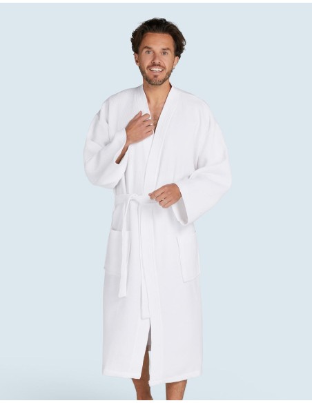 Constance Waffle Pique Bath Robe1