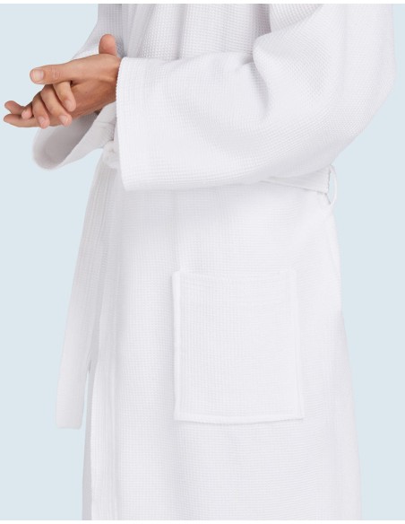 Constance Waffle Pique Bath Robe2